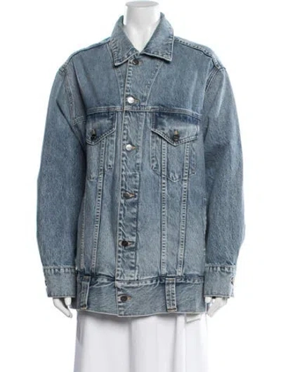 Pre-owned Khaite Denim Jacket In Blue