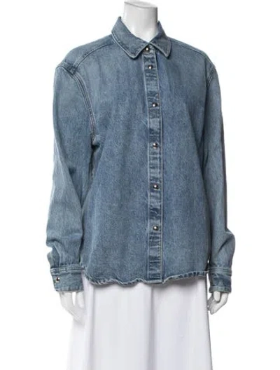 Pre-owned Khaite Denim Jacket In Blue