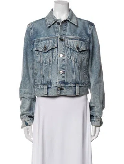 Pre-owned Khaite Denim Jacket In Blue