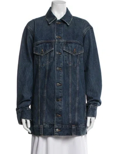 Pre-owned Khaite Denim Jacket In Blue