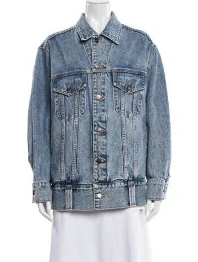 Pre-owned Khaite Denim Jacket In Blue