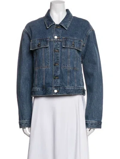 Pre-owned Khaite Denim Jacket In Blue