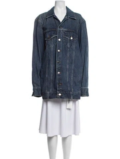 Pre-owned Khaite Denim Jacket In Blue