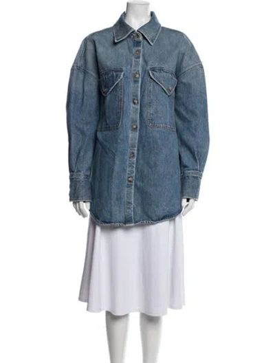 Pre-owned Khaite Denim Jacket In Blue