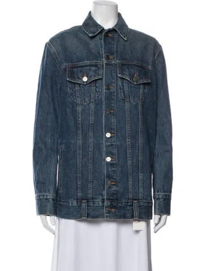 Pre-owned Khaite Denim Jacket In Blue