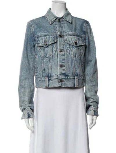 Pre-owned Khaite Denim Jacket In Blue
