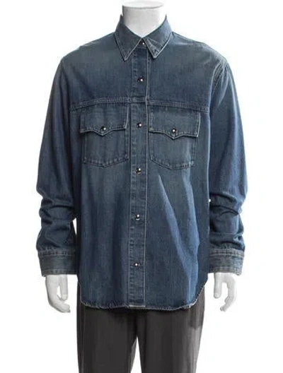 Pre-owned Khaite Denim Jacket In Blue