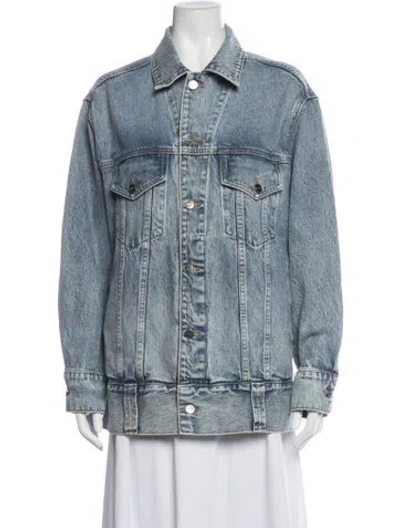Pre-owned Khaite Denim Jacket In Blue