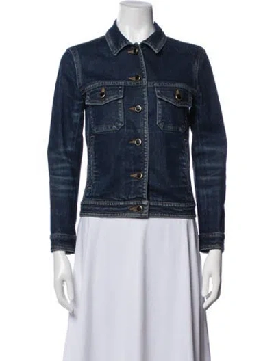 Pre-owned Khaite Denim Jacket In Blue