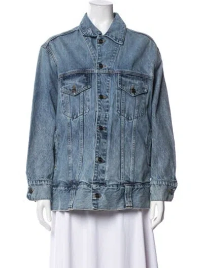 Pre-owned Khaite Denim Jacket In Blue