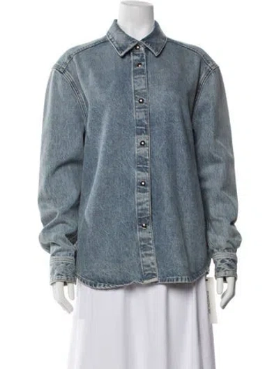Pre-owned Khaite Denim Jacket In Blue