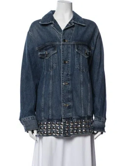 Pre-owned Khaite Denim Jacket In Blue