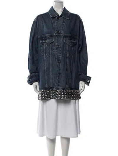 Pre-owned Khaite Denim Jacket In Blue