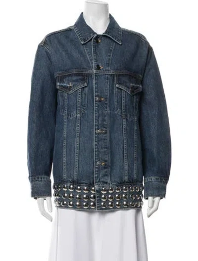 Pre-owned Khaite Denim Jacket In Blue