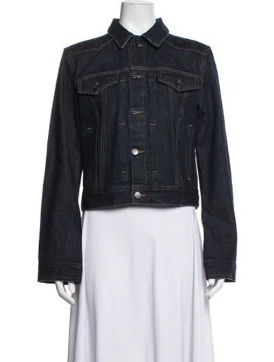 Pre-owned Khaite Denim Jacket In Blue