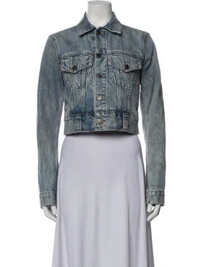 Pre-owned Khaite Denim Jacket In Blue