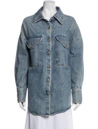 Pre-owned Khaite Denim Jacket In Blue
