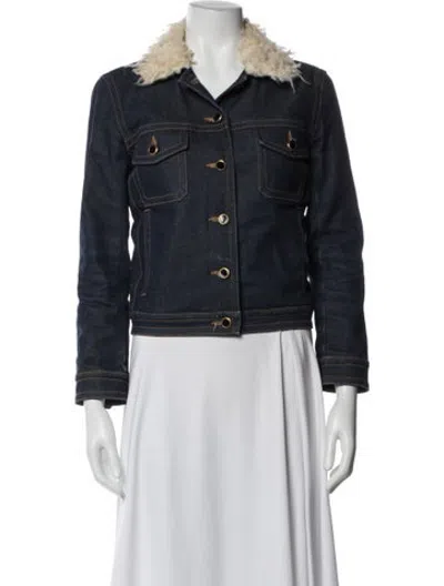Pre-owned Khaite Denim Jacket In Blue