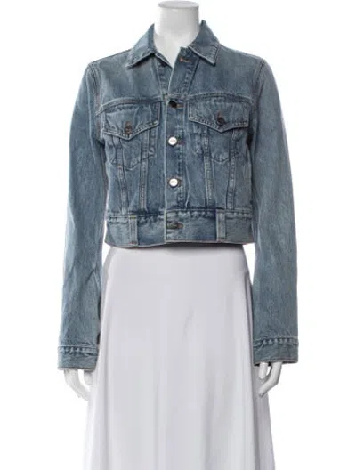 Pre-owned Khaite Denim Jacket In Blue