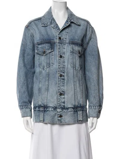 Pre-owned Khaite Denim Jacket In Blue