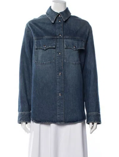 Pre-owned Khaite Denim Jacket In Blue