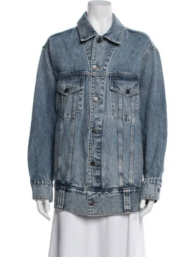 Pre-owned Khaite Denim Jacket In Blue