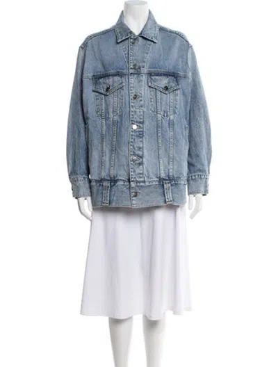 Pre-owned Khaite Denim Jacket In Blue