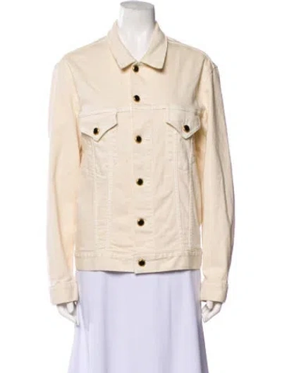 Pre-owned Khaite Denim Jacket In Neutral
