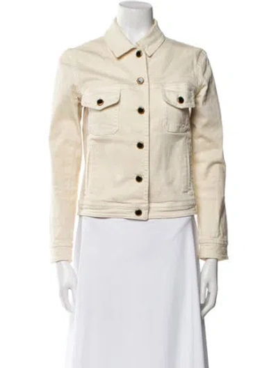 Pre-owned Khaite Denim Jacket In Neutral