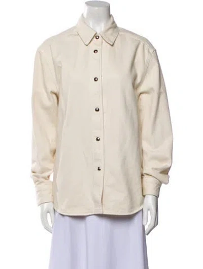 Pre-owned Khaite Denim Jacket In Neutral