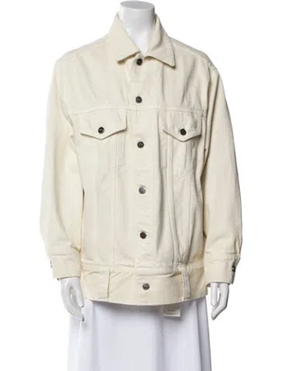 Pre-owned Khaite Denim Jacket In Neutral