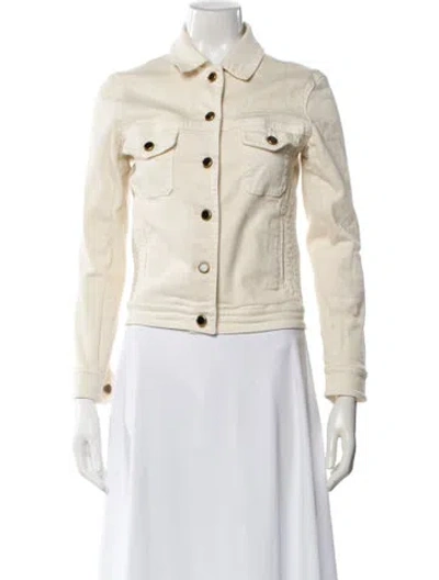 Pre-owned Khaite Denim Jacket In Neutral