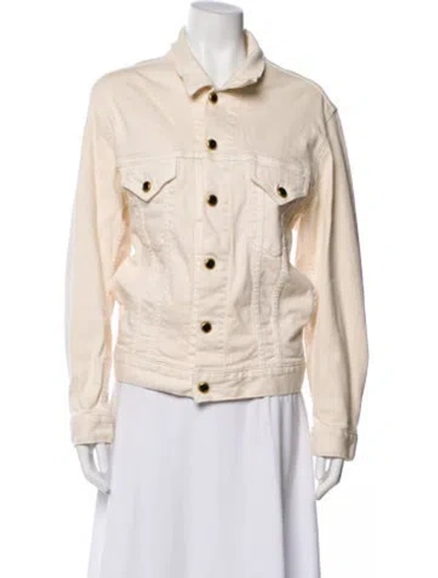 Pre-owned Khaite Denim Jacket In Neutral