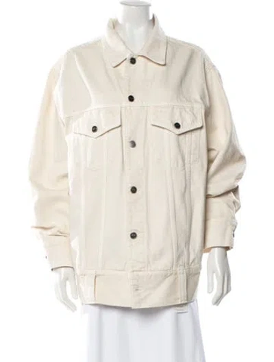Pre-owned Khaite Denim Jacket In Neutral