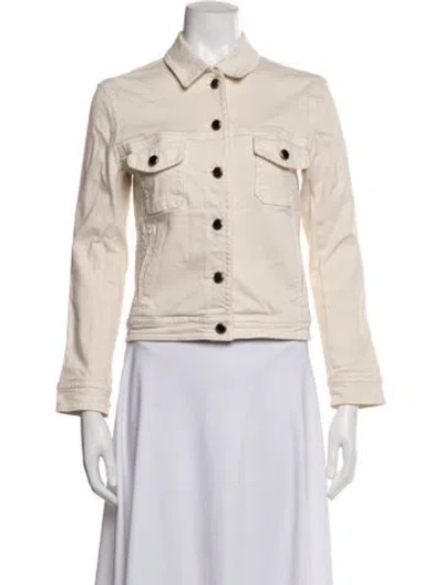Pre-owned Khaite Denim Jacket In Neutrals
