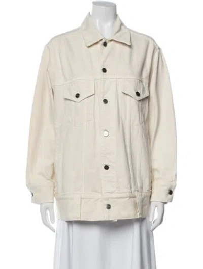 Pre-owned Khaite Denim Jacket In Neutrals