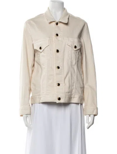 Pre-owned Khaite Denim Jacket In Neutrals