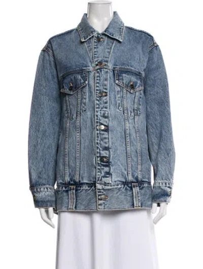 Pre-owned Khaite Denim Jacket W/ Tags In Blue