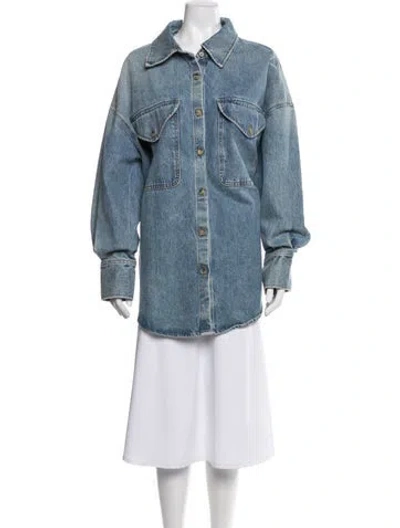 Pre-owned Khaite Denim Jacket W/ Tags In Blue
