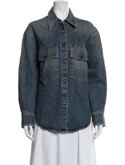 Pre-owned Khaite Denim Jacket W/ Tags In Blue
