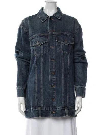 Pre-owned Khaite Denim Jacket W/ Tags In Blue