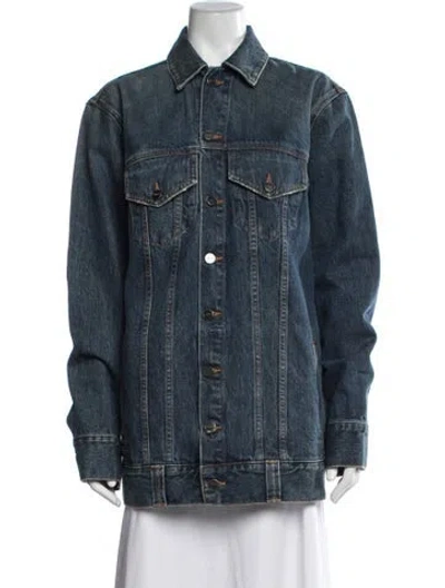 Pre-owned Khaite Denim Jacket W/ Tags In Blue