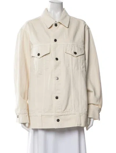 Pre-owned Khaite Denim Jacket W/ Tags In Neutrals