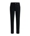 Khaite Denim Trousers With Belt Loops In Black