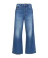 Khaite Denim Trousers With Belt Loops In Blue
