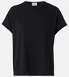 Khaite Women's Black Emmylou Regular-fit Woven T-shirt