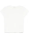 Khaite Devra T-shirt With White Pico In White