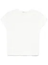 Khaite Devra T-shirt With White Pico In White