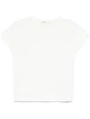 Khaite Womens White Mae Brand-patch Cotton-jersey T-shirt