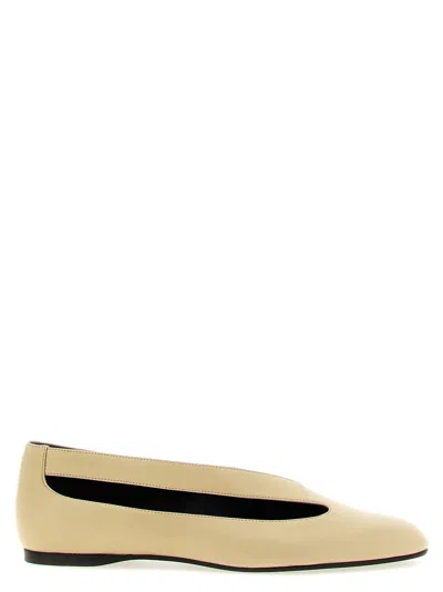 Khaite Diana Ballet Flat In Beige